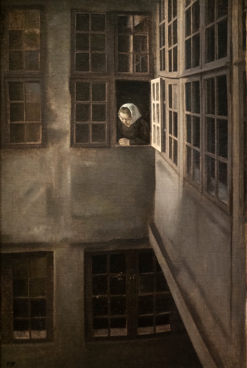 Court, Strandgade 30 af Vilhelm Hammershoi