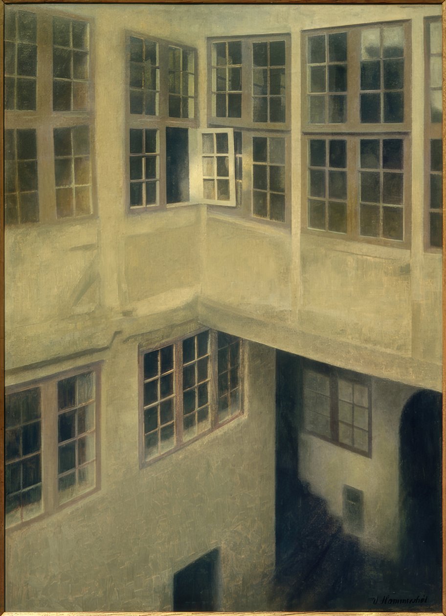 Innenhof. Strandgade 30 af Vilhelm Hammershoi