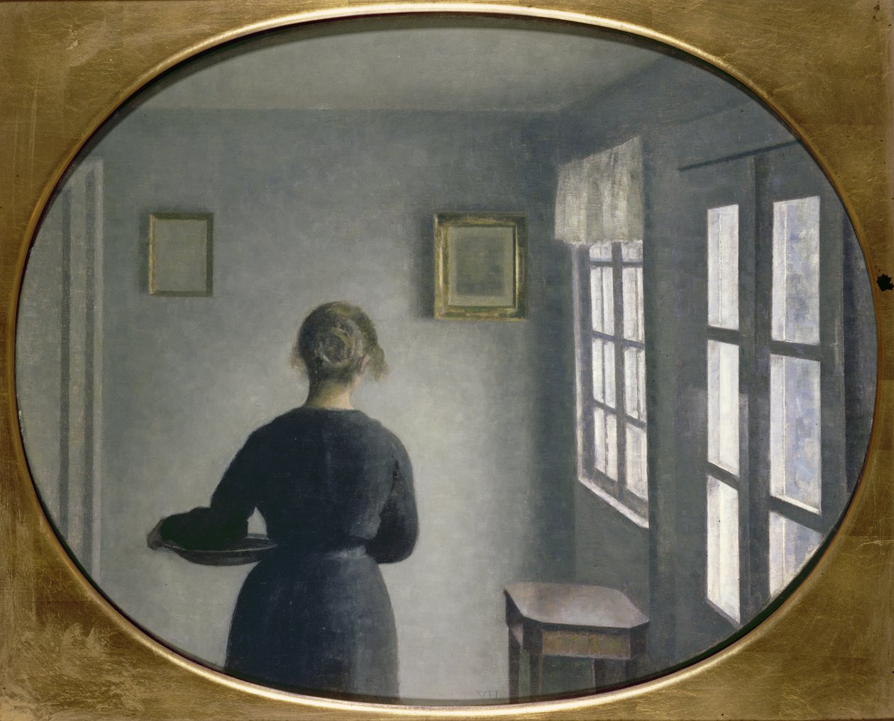 Interiør, 1910 af Vilhelm Hammershoi