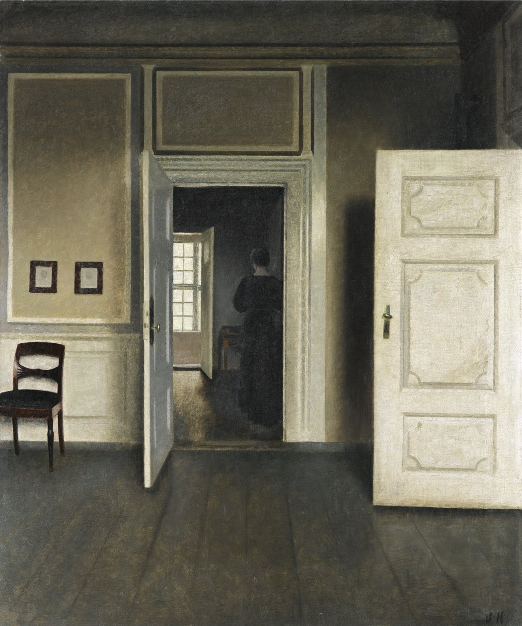 Interior. Strandgade 30 af Vilhelm Hammershoi