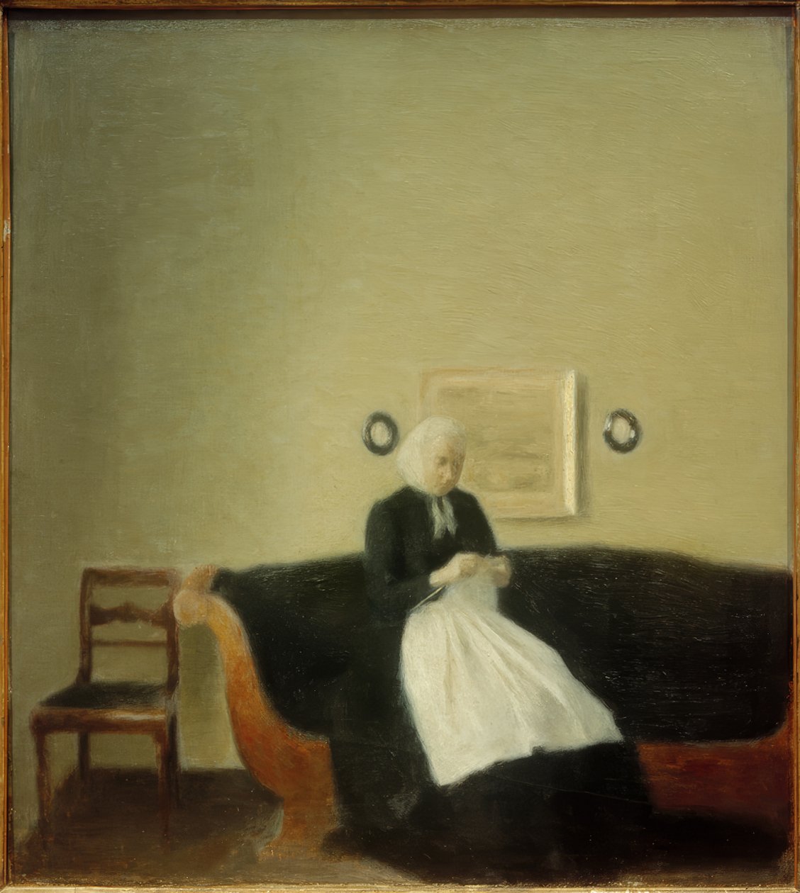 Kunstnerens mor af Vilhelm Hammershoi