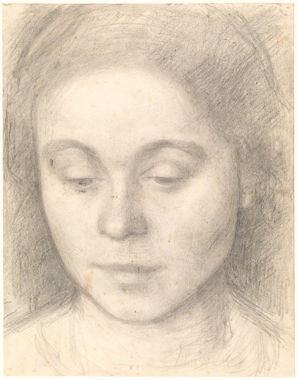 Portræt af Ida, Kunstnerens Hustru af Vilhelm Hammershøi