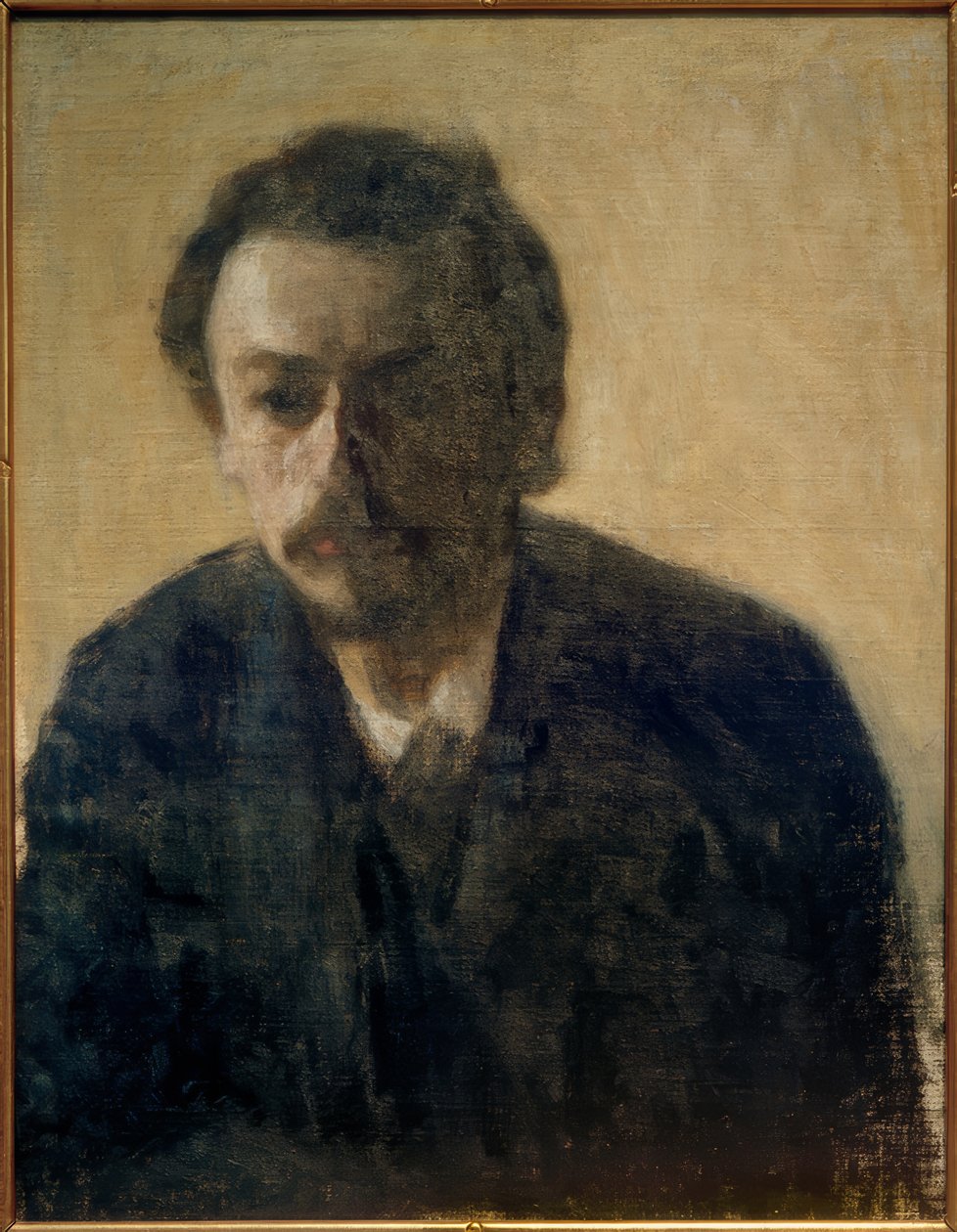 Selvportræt V. Hammershöi, 1891 af Vilhelm Hammershoi