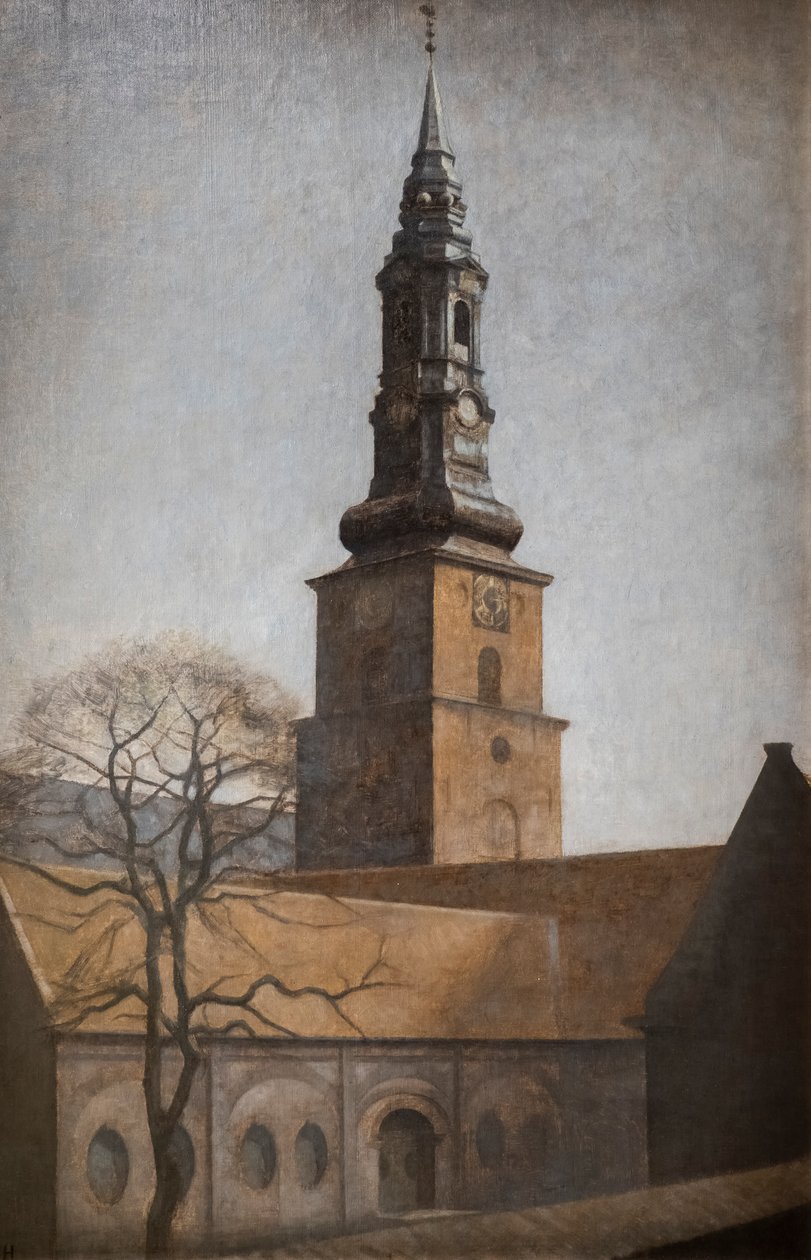Peterskirken, København af Vilhelm Hammershoi