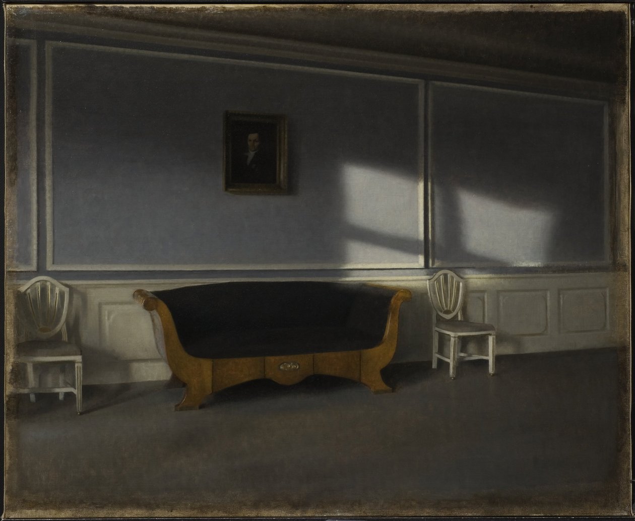 Solskin i dagligstuen III af Vilhelm Hammershøi