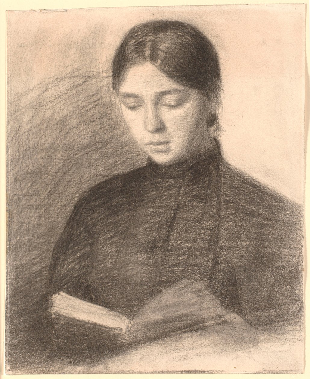 Kunstnerens søster Anna Reading af Vilhelm Hammershøi