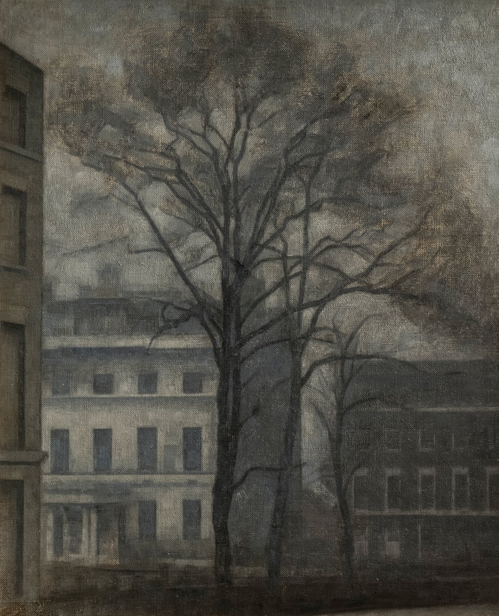 The Jewish School of Guilford Street, London af Vilhelm Hammershoi