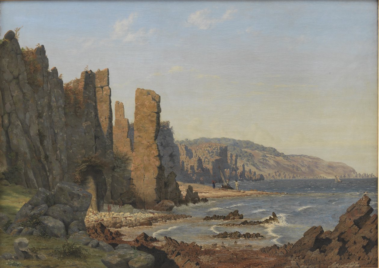 A Rocky Coast. Rø, Bornholm af Vilhelm Kyhn