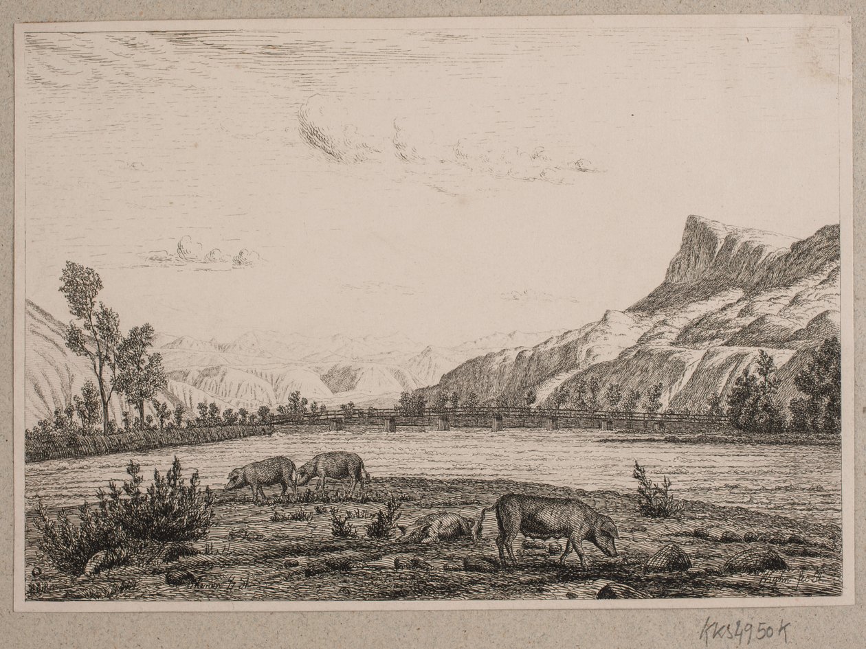 Bjergegn i Tyrol af Vilhelm Kyhn