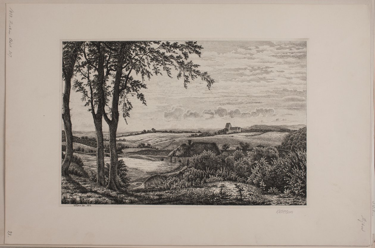 Eftermiddagslandskab, Sjælland af Vilhelm Kyhn