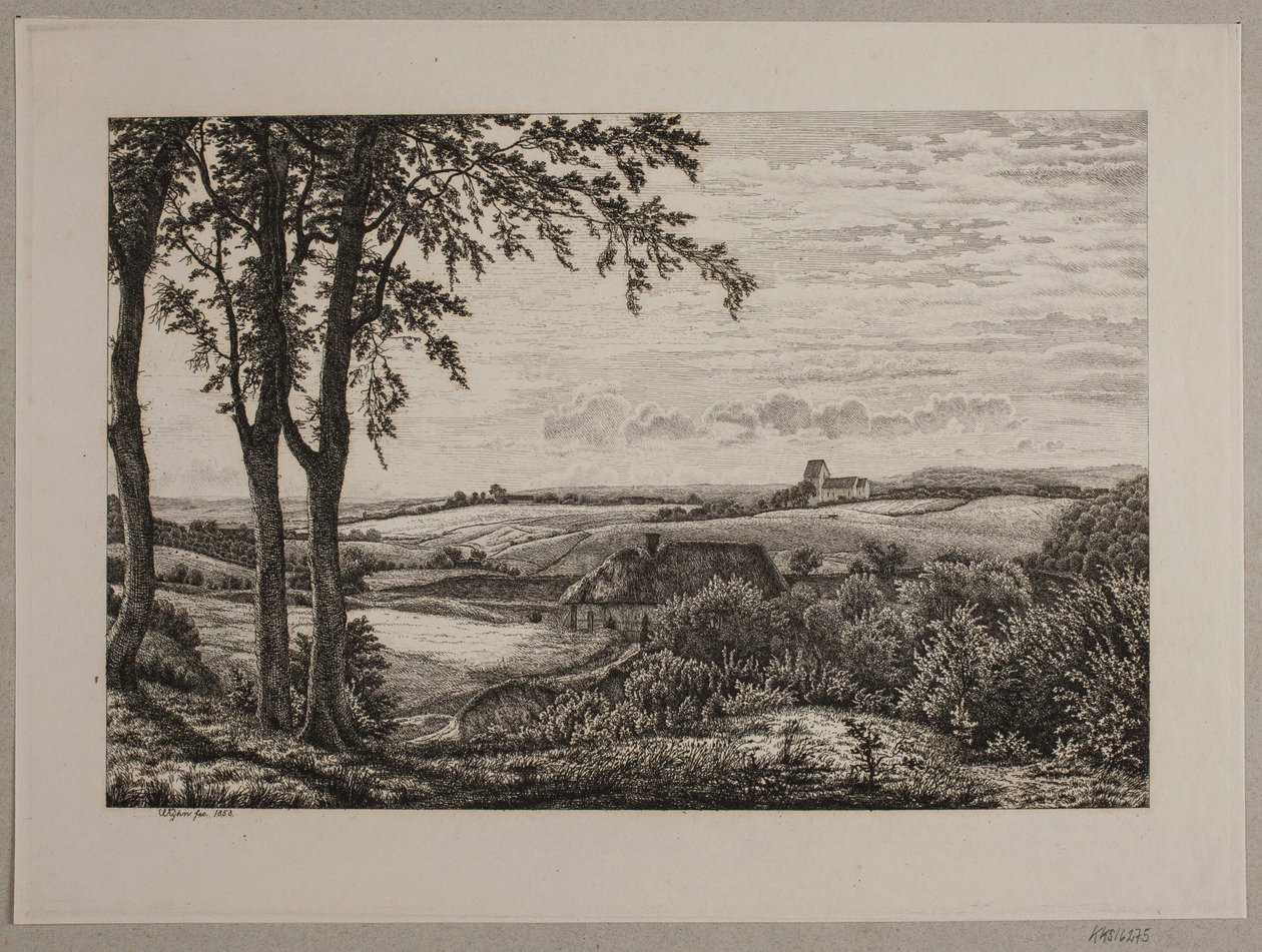 Eftermiddagslandskab, Sjælland af Vilhelm Kyhn
