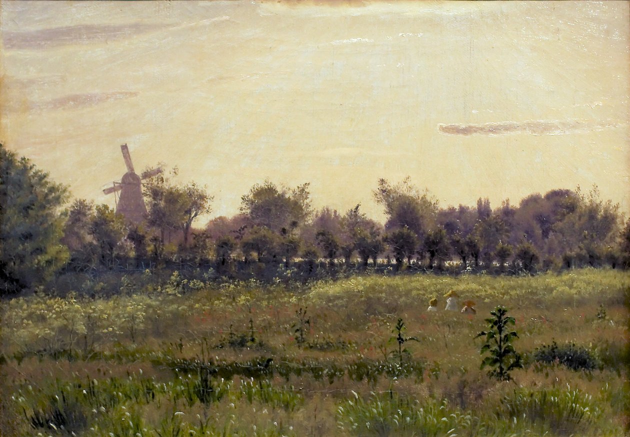 Engen ved kunstnerens bolig på Farimagsvej af Vilhelm Kyhn
