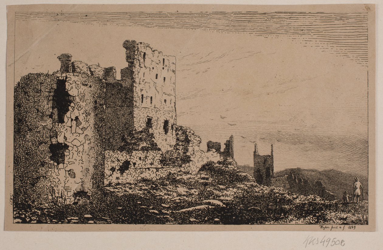 Hammershus på Bornholm af Vilhelm Kyhn