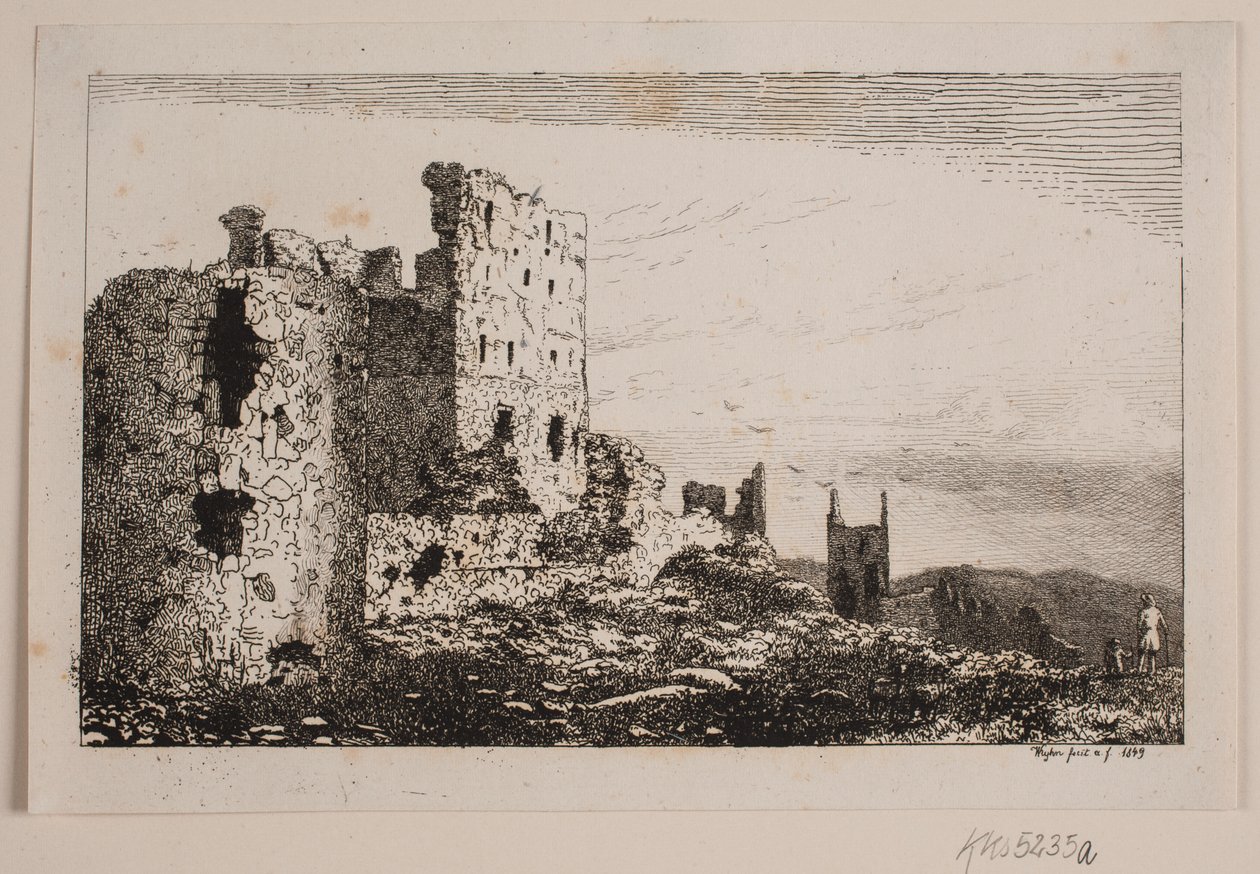Hammershus på Bornholm af Vilhelm Kyhn