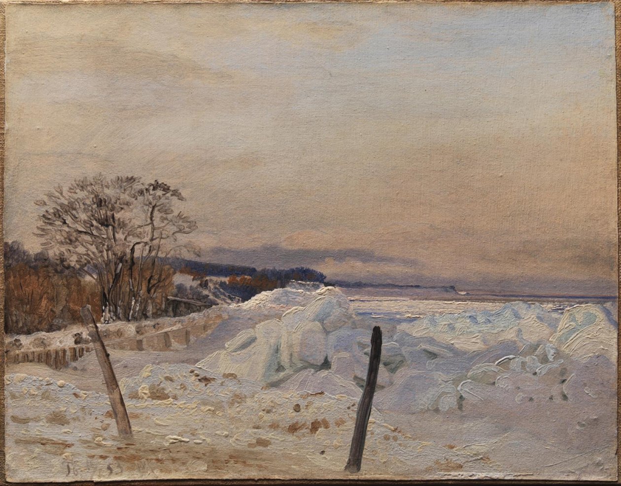 Ice Pack near Taarbæk, North of Copenhagen af Vilhelm Kyhn