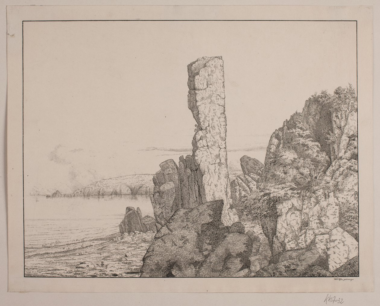 Klippekyst på Bornholm af Vilhelm Kyhn