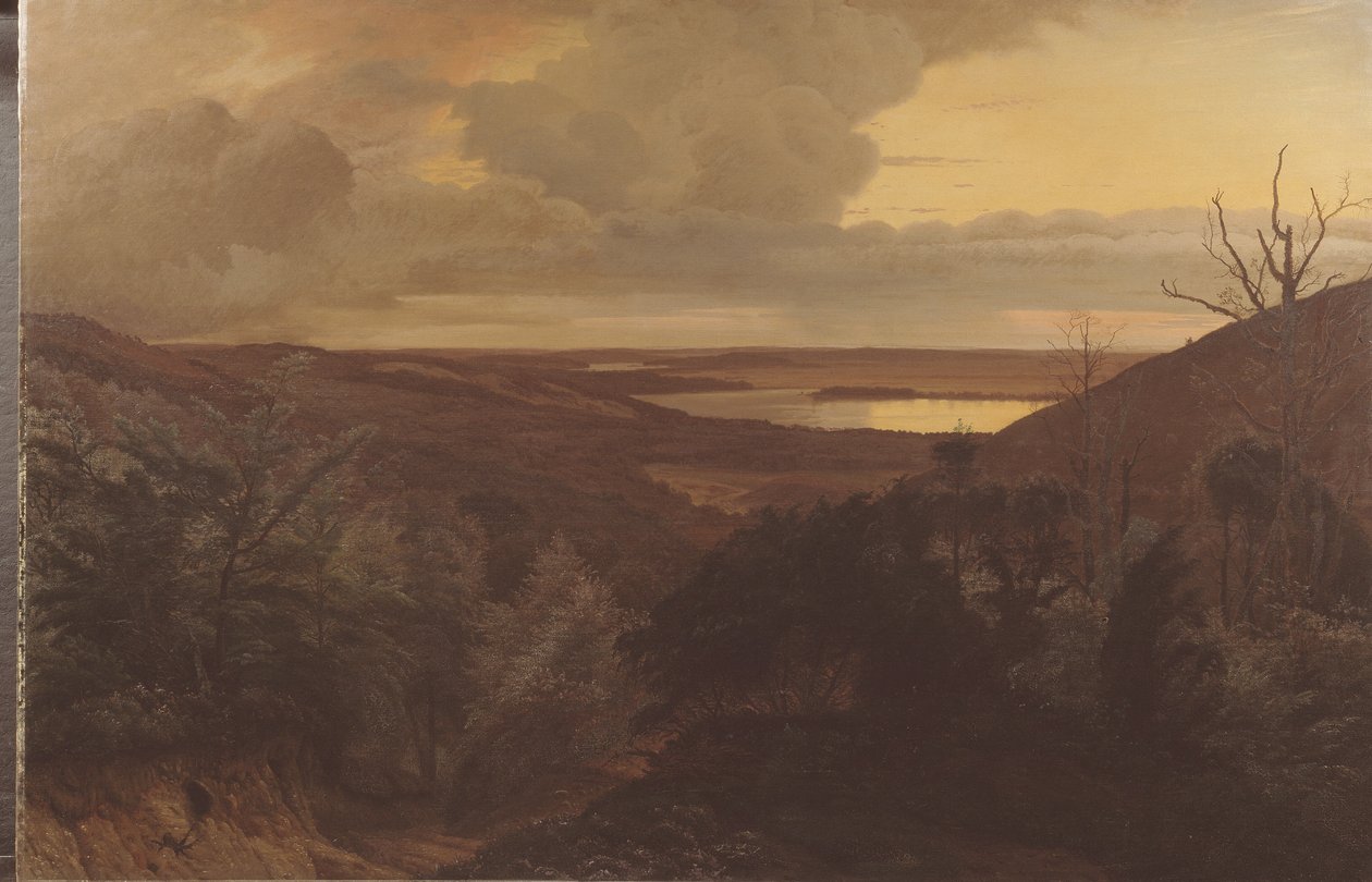 Sent aften nær Himmelbjergeet, Jylland af Vilhelm Kyhn
