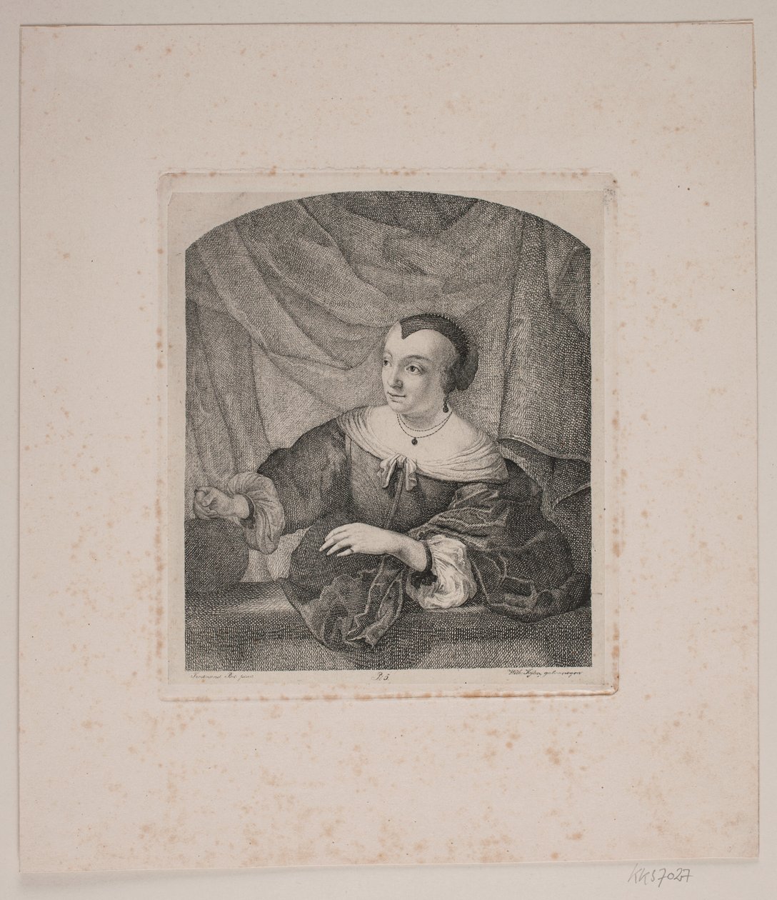Portræt af Ferdinand Bols hustru af Vilhelm Kyhn