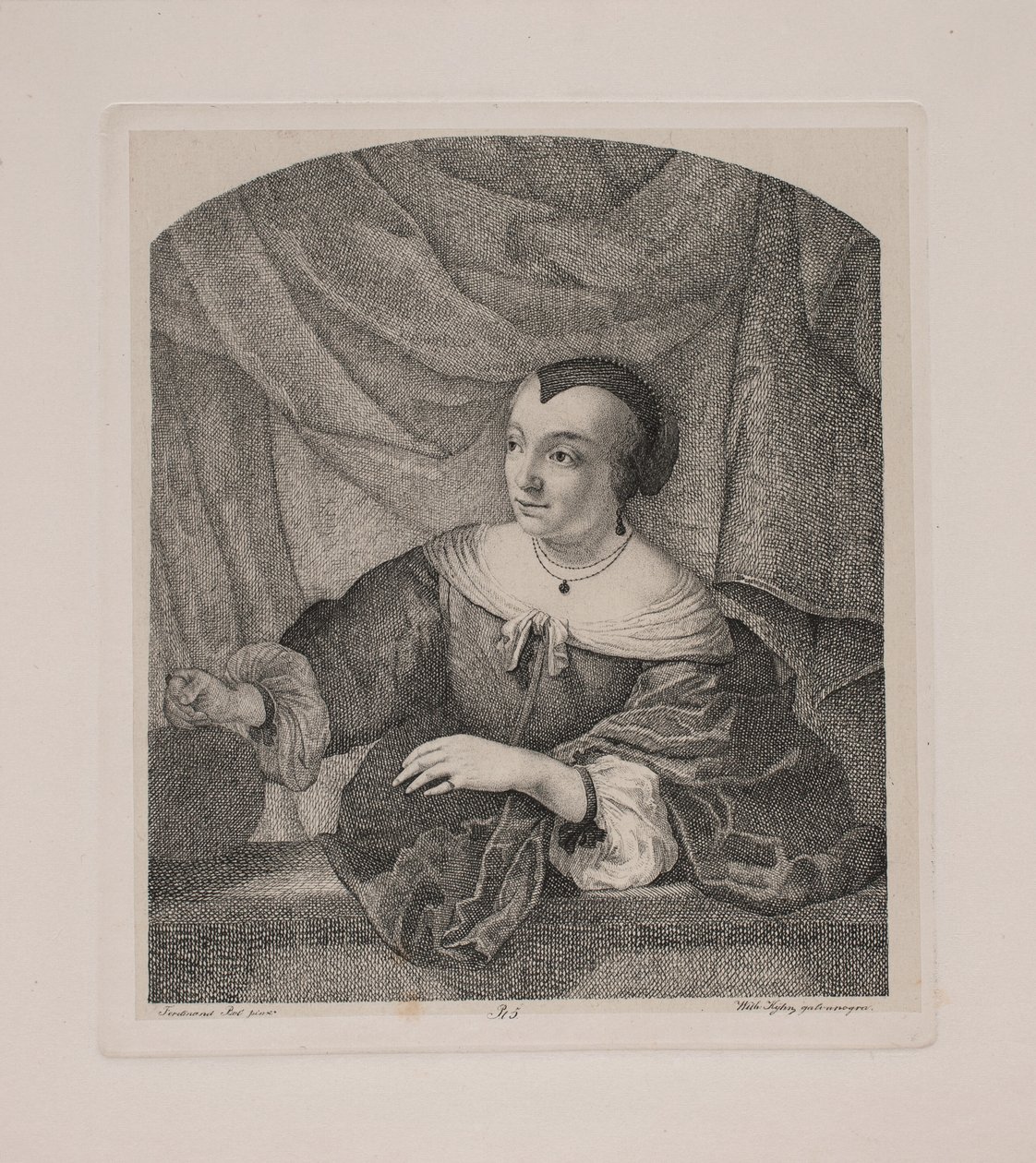 Portræt af Ferdinand Bols hustru af Vilhelm Kyhn