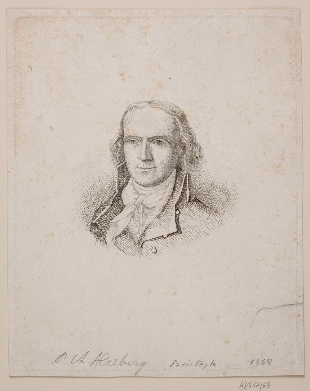 Portræt af P. A. Heiberg af Vilhelm Kyhn