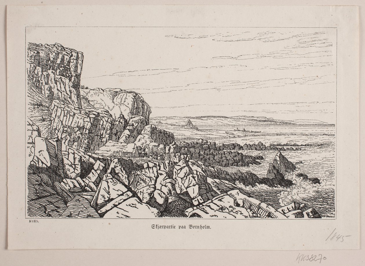 Skærparti på Bornholm af Vilhelm Kyhn