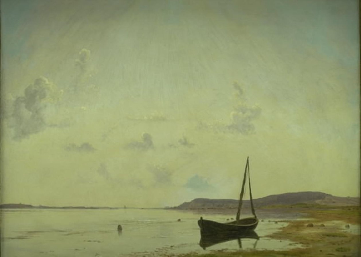 Kysten ved Frederiksund. Skitse af Vilhelm Kyhn