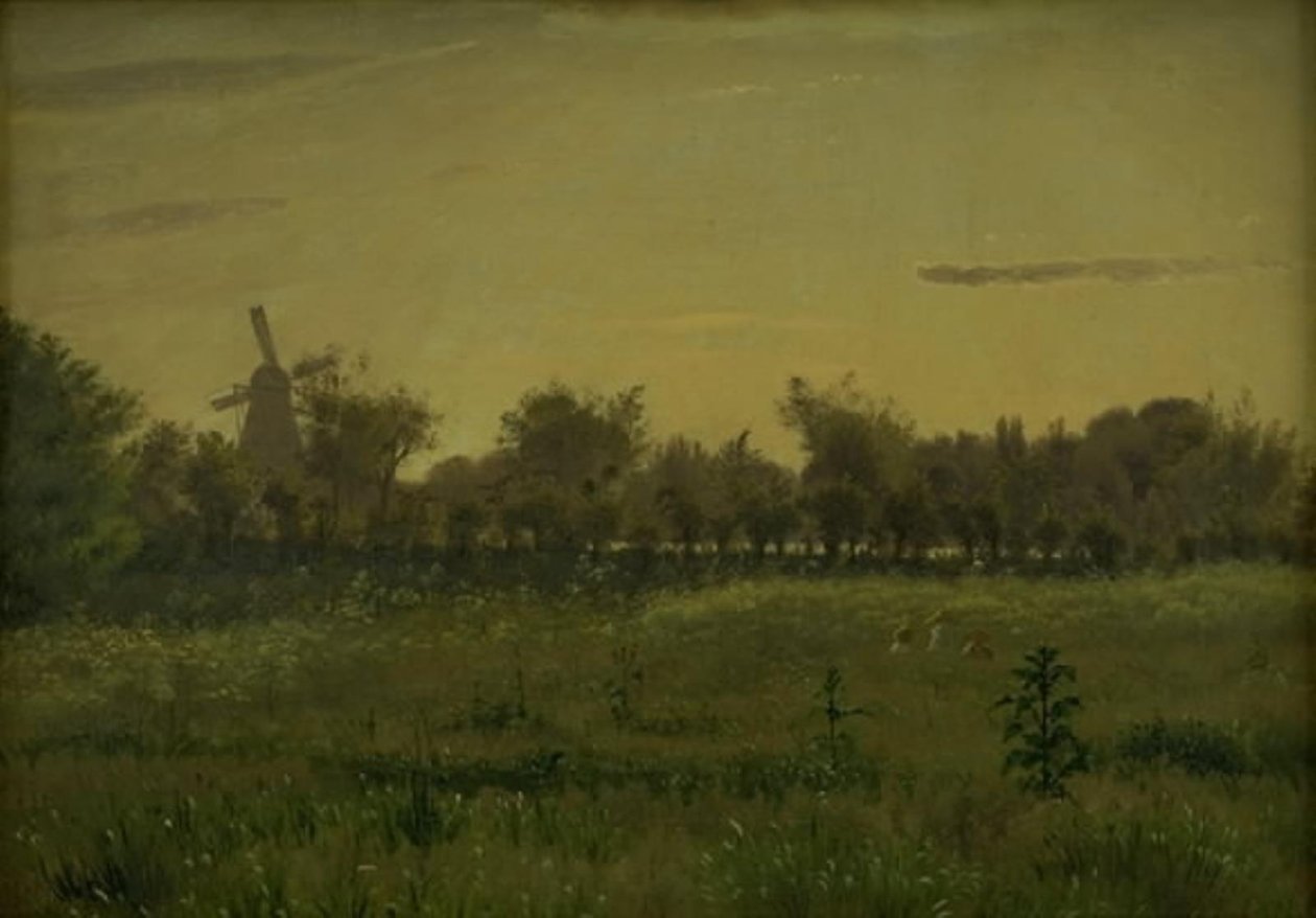 Engen ved Kunstnerhuset ved Farimagsvej uden for København af Vilhelm Kyhn