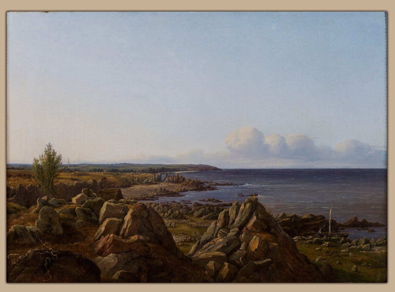 View of the parish of Østerlarsker af Vilhelm Petersen