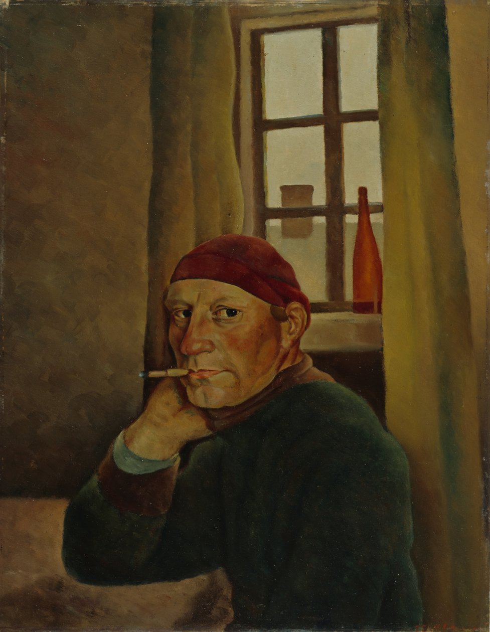 Selvportræt, 1933. af Vilho Lampi