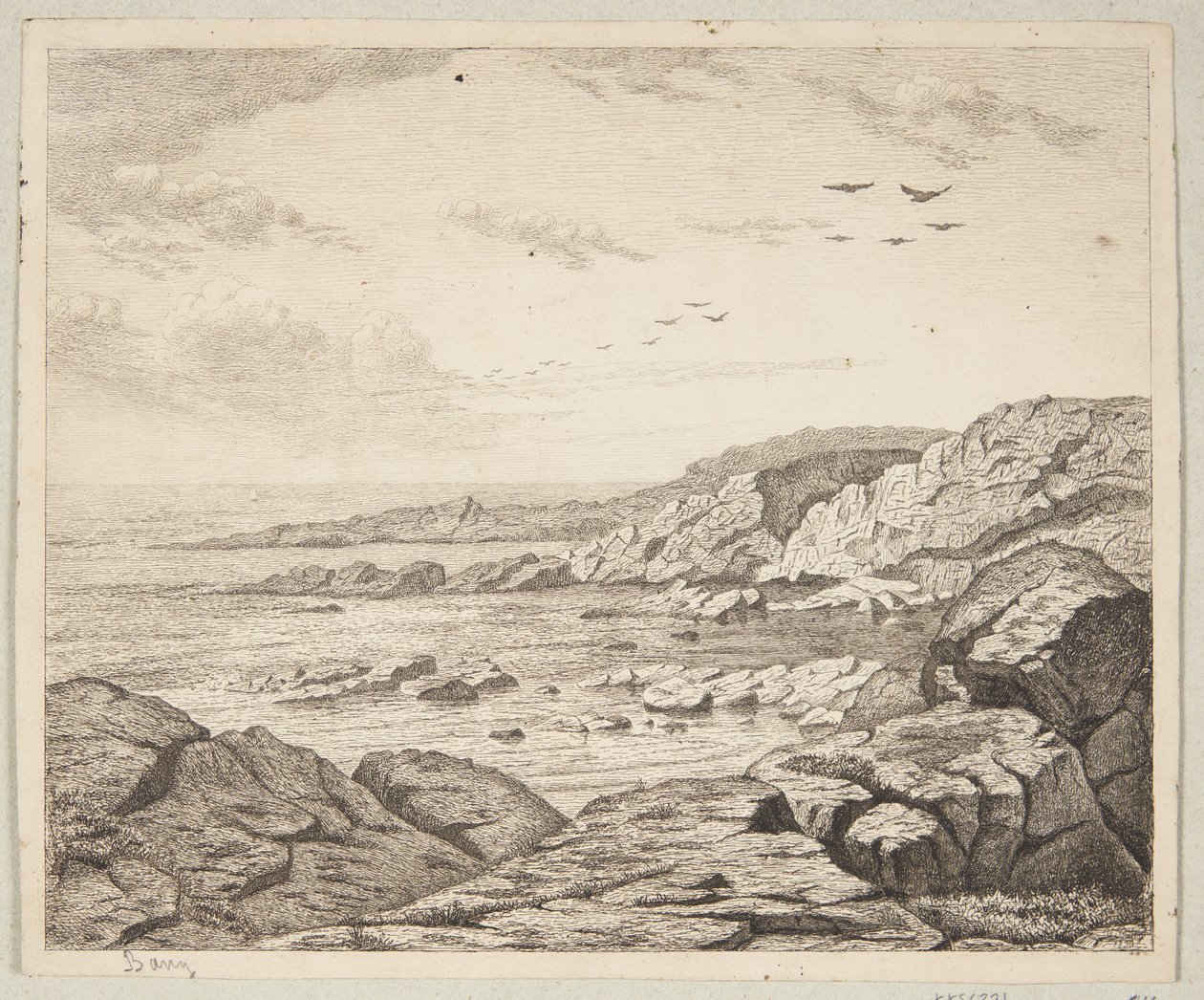 Kystdel fra Bornholm af Ville Bang