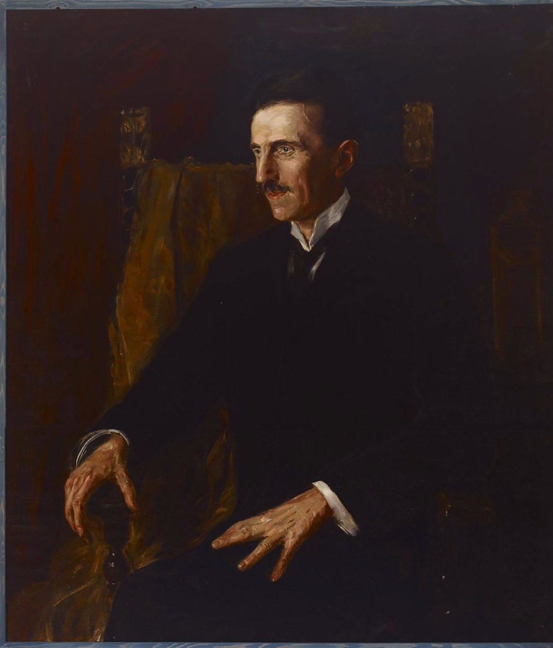 Blåt portræt af Nikola Tesla, 1916 af Vilma Lwoff Parlaghy