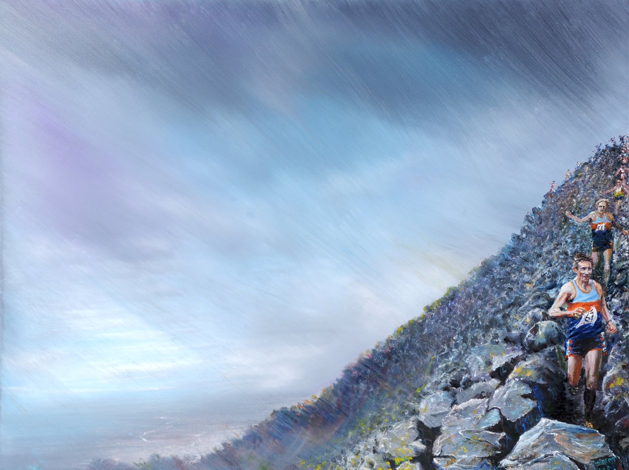 Fell Race- Toms off !, 2018, af Vincent Alexander Booth