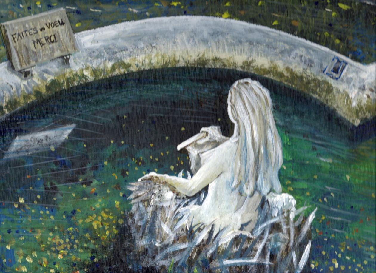 Mermaid of Laignes, 2006, (akryl på lærredstavle) af Vincent Alexander Booth