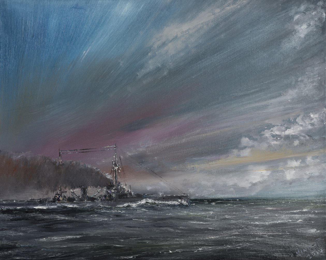 Moltke går ind i skagerrak-slaget 1916, 2014, af Vincent Alexander Booth