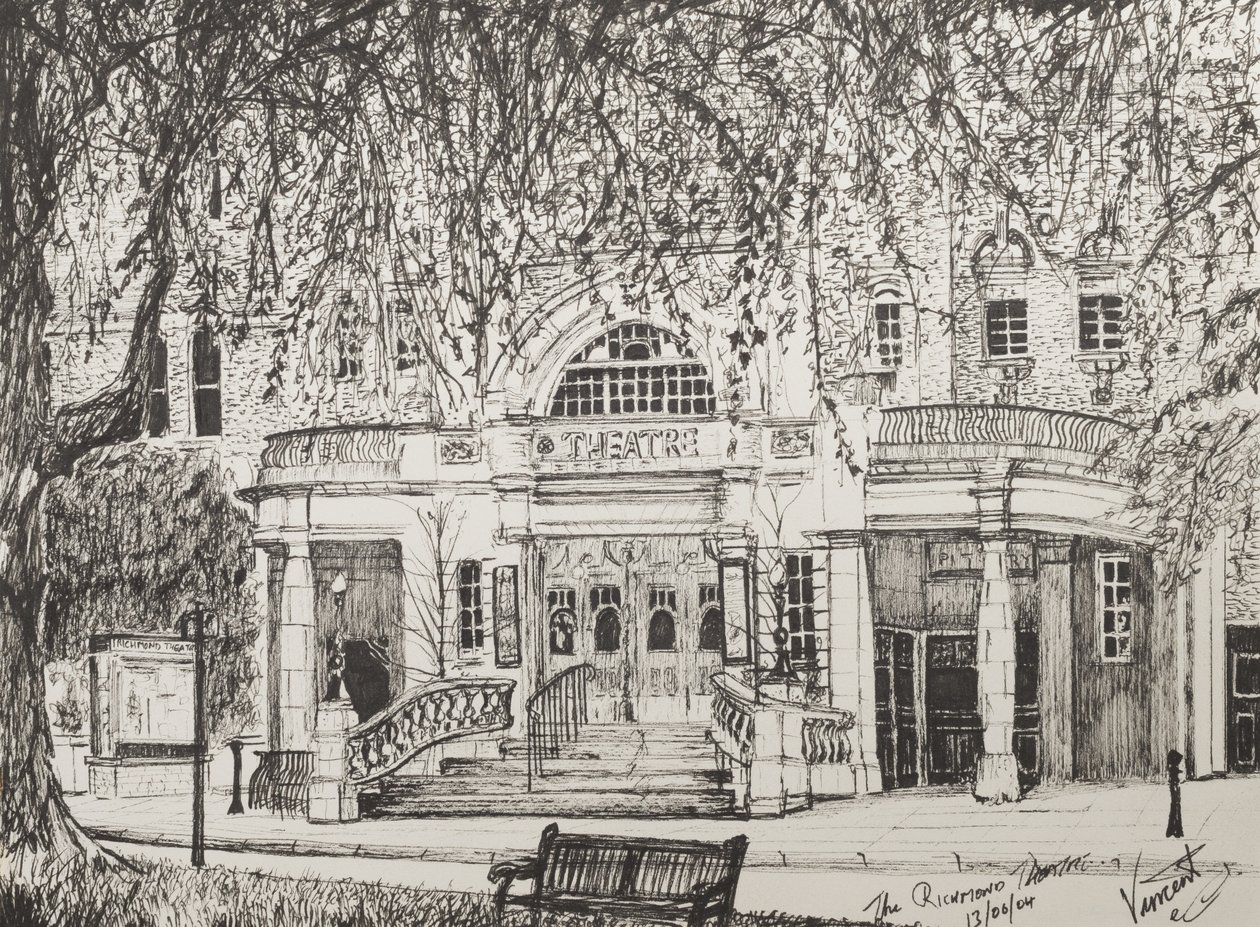 Richmond Theatre, London, Storbritannien, 2004, (Blæk på papir) af Vincent Alexander Booth