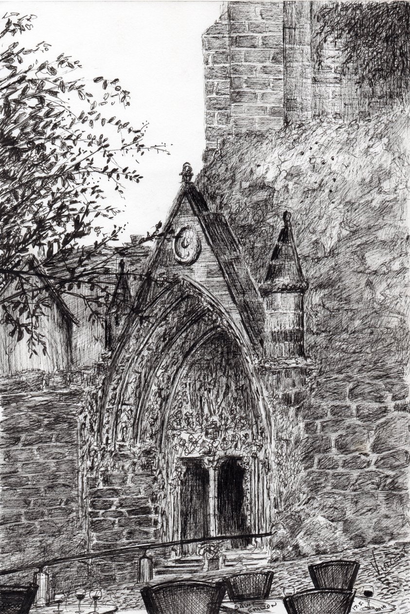 Saint Emilion, 2010, (blæk på papir) af Vincent Alexander Booth