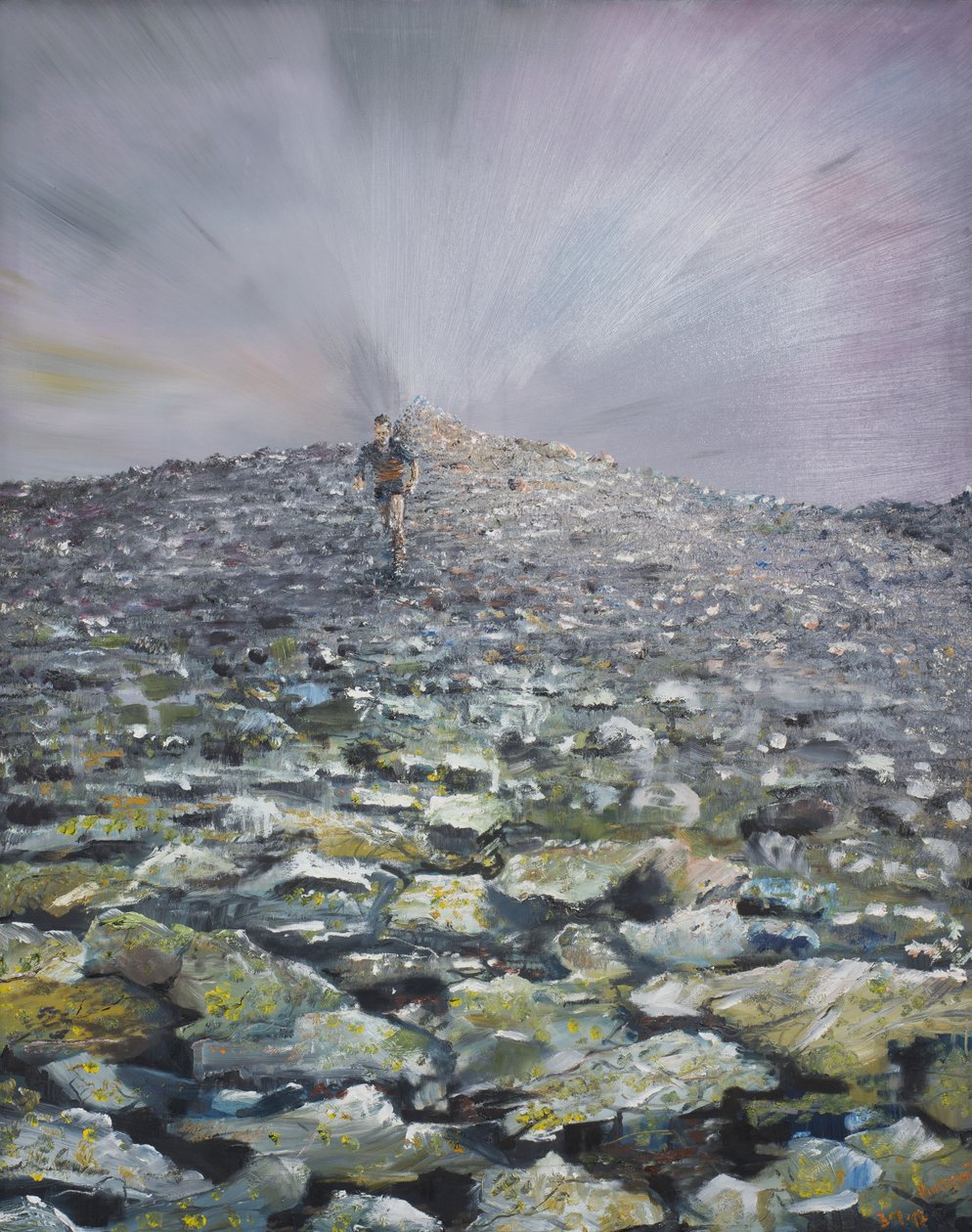 The 42nd Peak, 2012, (Olie på lærred) af Vincent Alexander Booth
