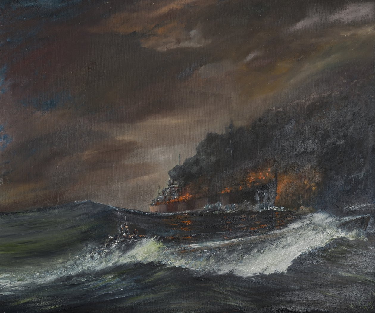 U107 - 750 dage, 1993, (olie på lærredstavle) af Vincent Alexander Booth