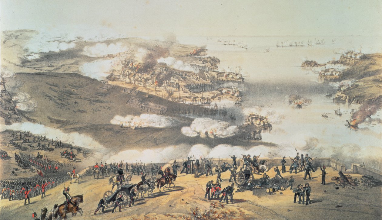 Belejringen af Sevastopol under Krimkrigen (1854-56) af Vincent Brooks