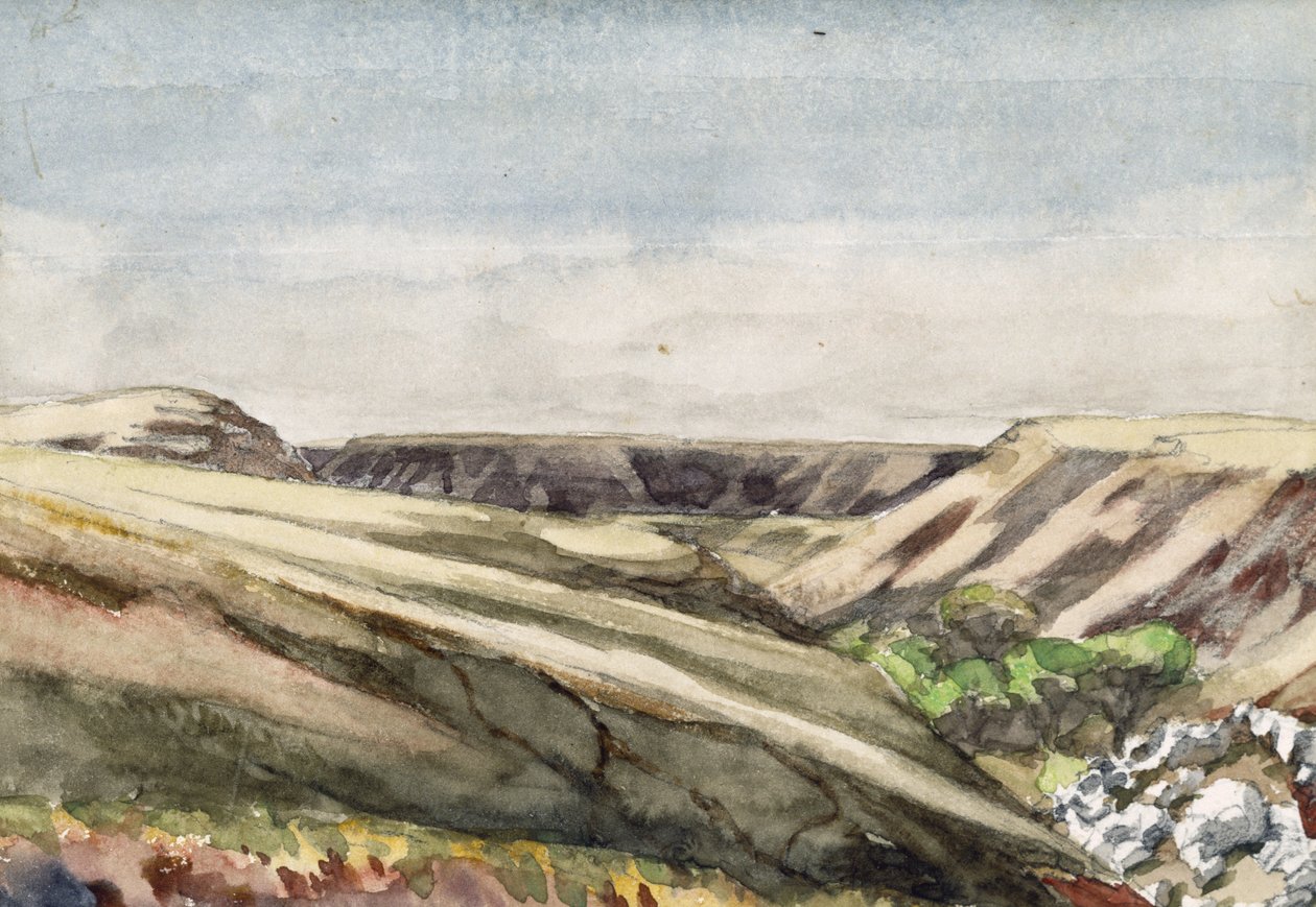 Arizona Mesas, 1869-71 (wc på papir) af Vincent Colyer