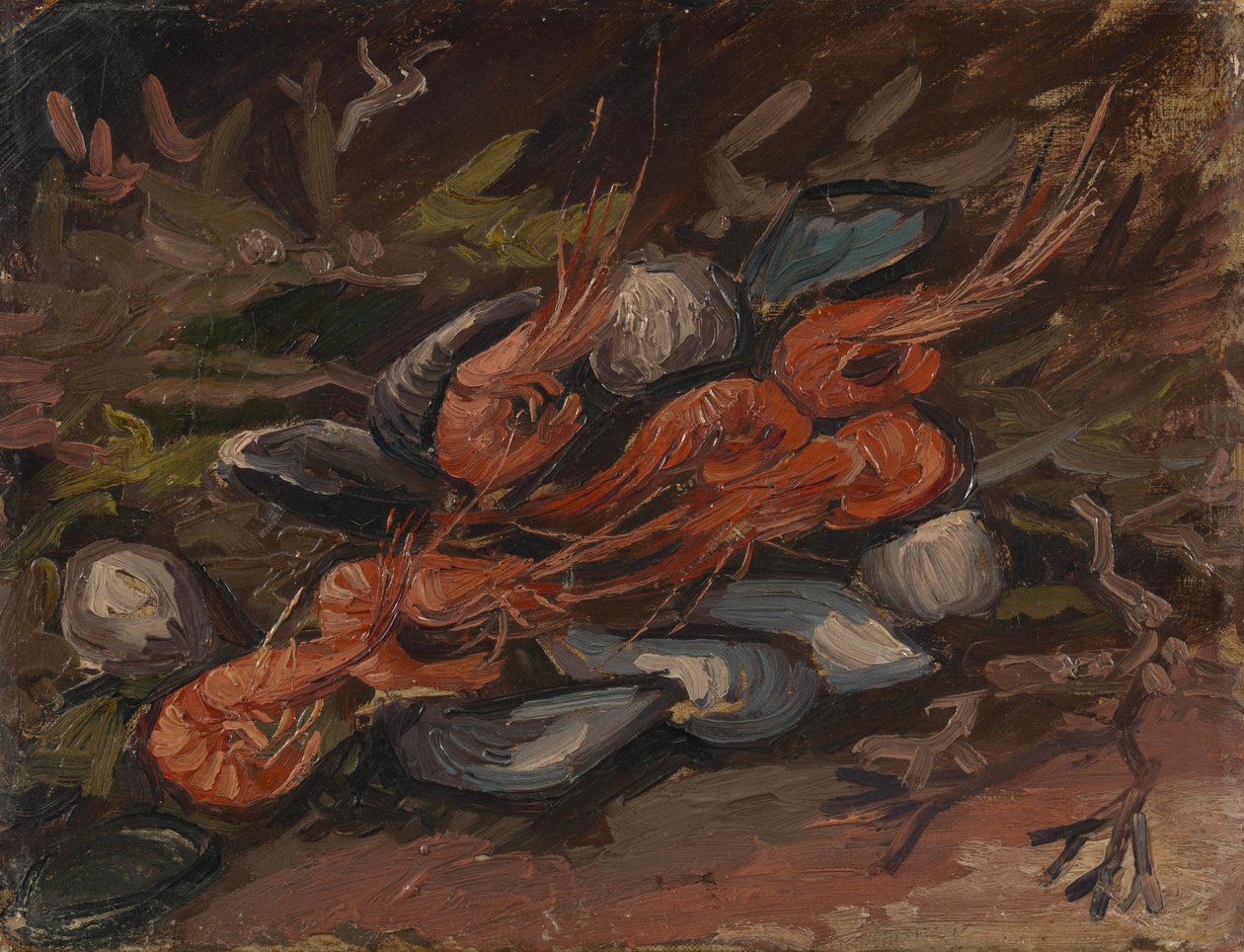 Rejer og muslinger af Vincent van Gogh