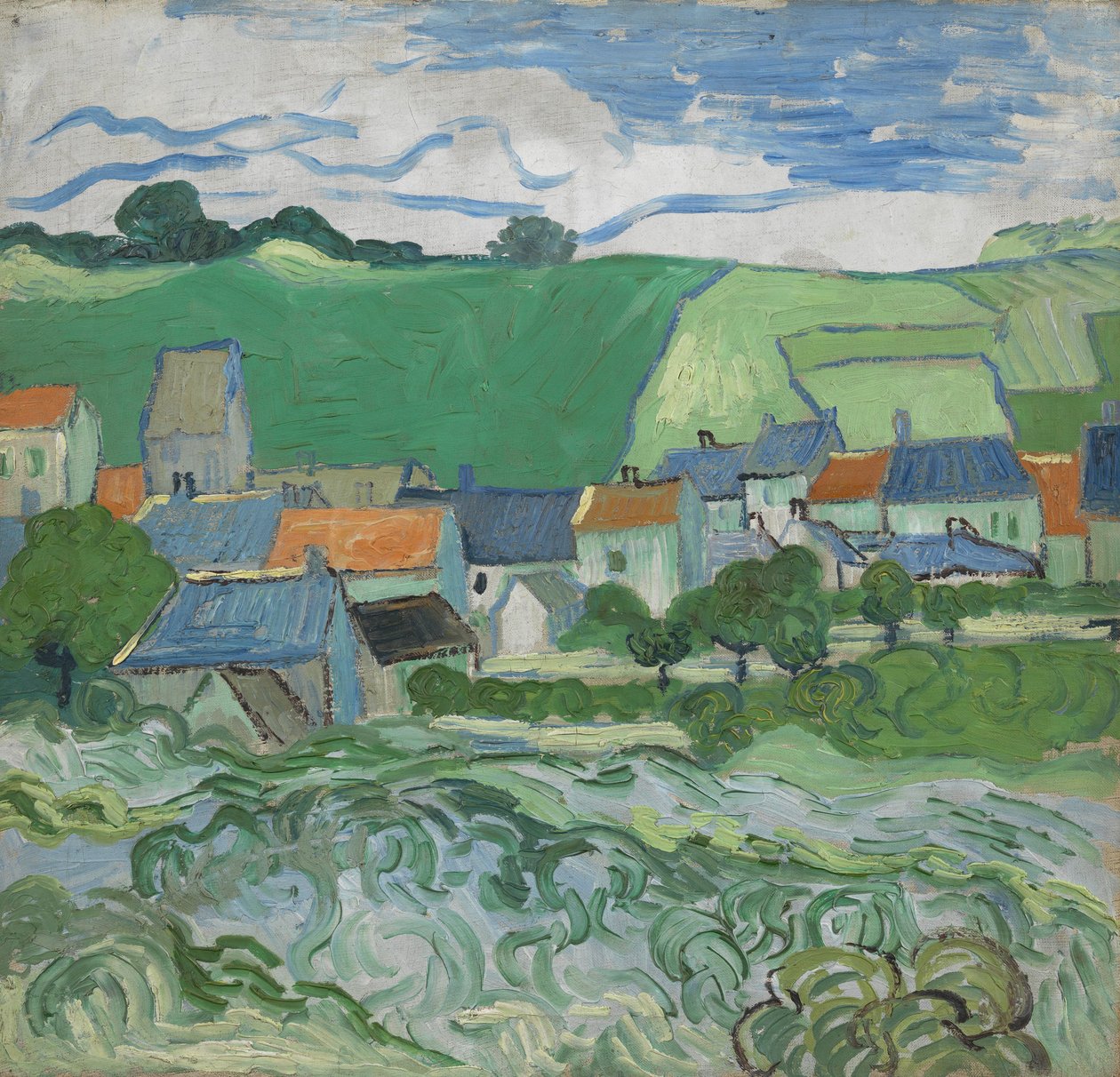 Udsigt over Auvers af Vincent van Gogh