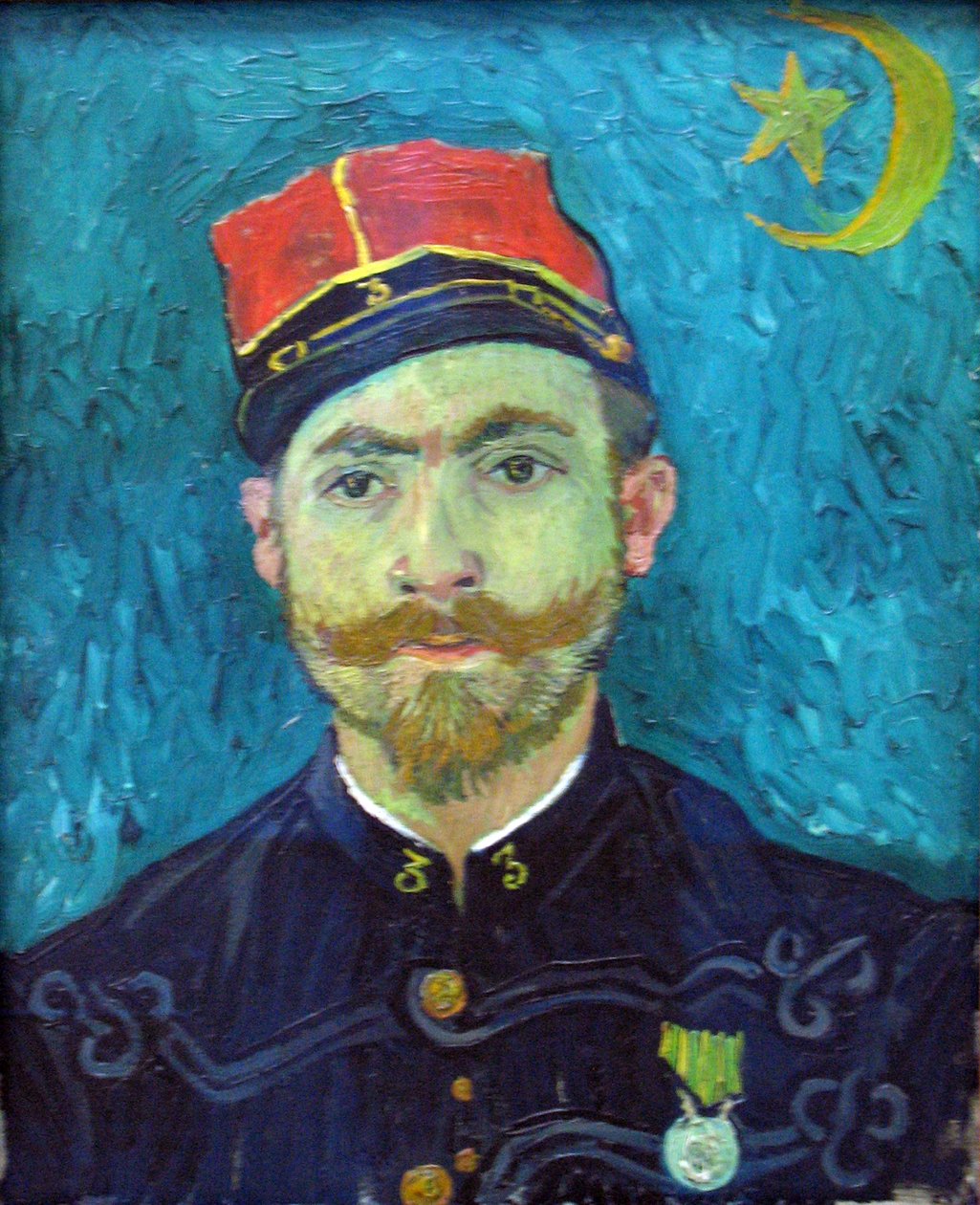 : Elskeren (portræt af løjtnant Milliet) af Vincent van Gogh