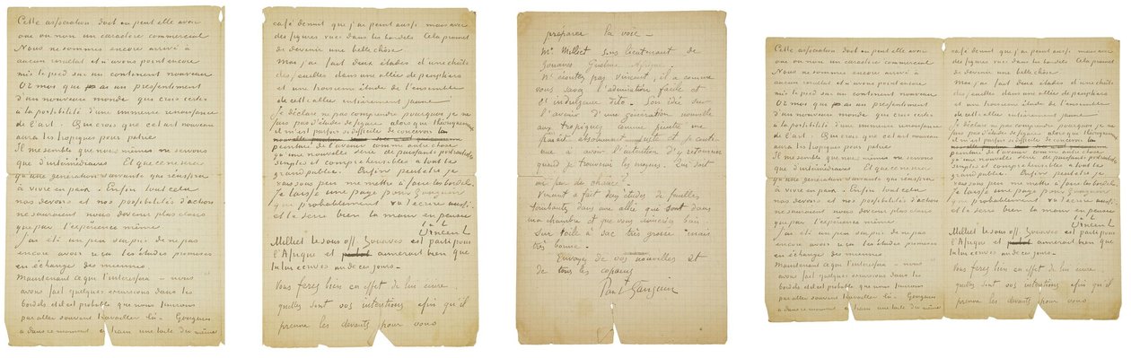 Brev fra Vincent van Gogh og Paul Gauguin til Emile Bernard af Vincent van Gogh