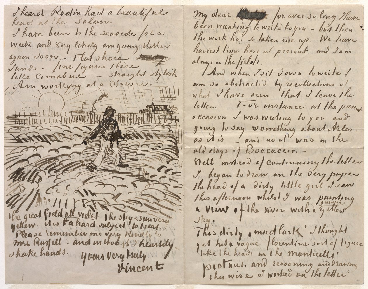 Brev til John Peter Russell af Vincent van Gogh