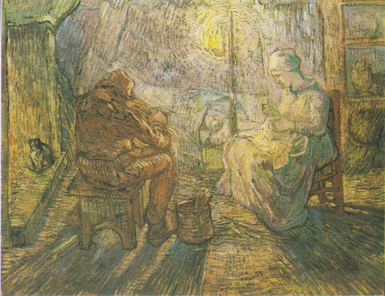 Aften (efter hirse) af Vincent van Gogh