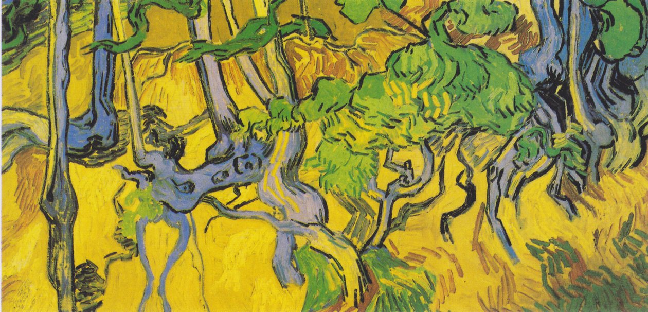 Trærødder og træstammer af Vincent van Gogh