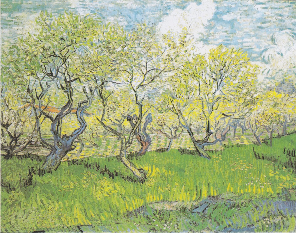 Blomstrende frugtplantage 3 af Vincent van Gogh