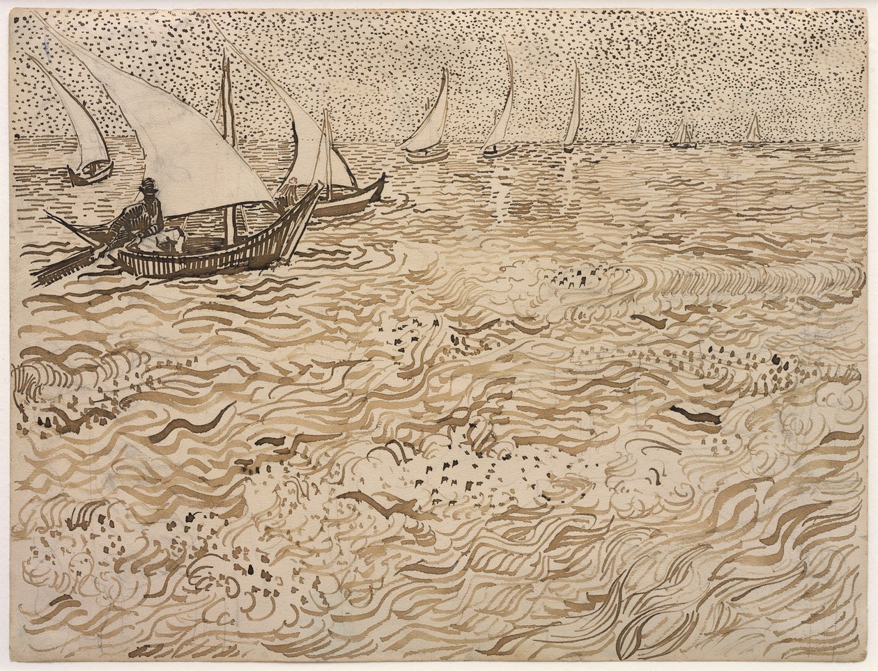 Både i Saintes-Maries af Vincent van Gogh