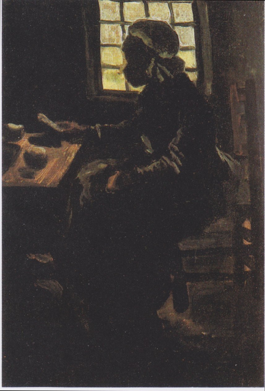 Bondens kone til måltidet af Vincent van Gogh